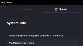 MSI Center missing features on Thin GF63 12VE | Msi center problem ...