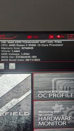 After a bios update MOBO stuck on Boot and VGA ez debug leds | MSI ...